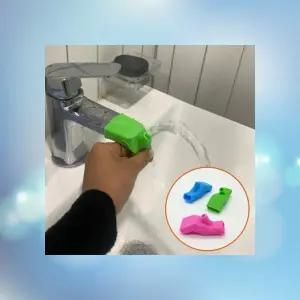 어린이 양치용 세면대 수도꼭지 연장 실리콘 탭 물튀김 방지 가이드
