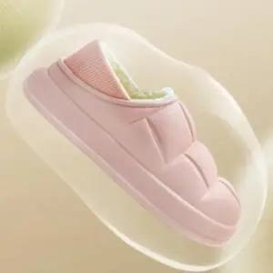 CCS7DCA여성 방수 퀼팅 슬립온 보온 보아털 미끄럼 투웨이 방한화