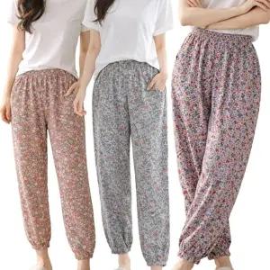 [모든GO]인견 9부 조거팬츠 에어쿨 밴딩바지 주머니 시보리 여름 냉감 이지웨어