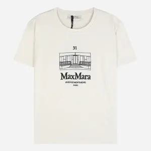 막스마라 6S 2619971021600 001 벨라 코튼 반팔 티셔츠 베이지