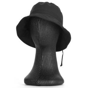 국산 여성 안감 메쉬 뒷리본 등산용 벙거지 모자 KM-WH-0821-블랙