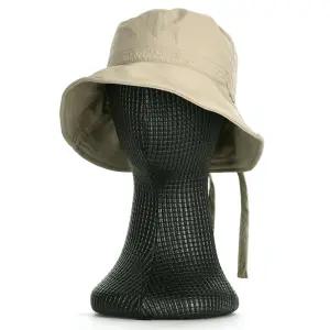 국산 여성 안감 메쉬 뒷리본 등산용 벙거지 모자 KM-WH-0821-베이지