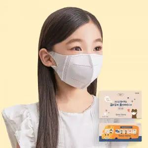 꼼마꼼마 어린이 마스크 키즈 유아 소형 KF-AD 흰색 100매 MNA