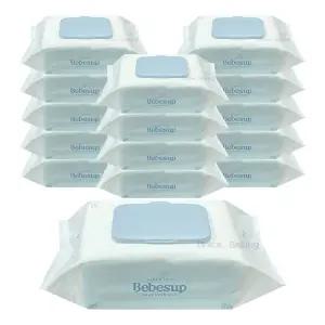 베베숲 모이스처 물티슈 캡형 80매 15팩 / 엠보싱 유아물티슈 아기물티슈