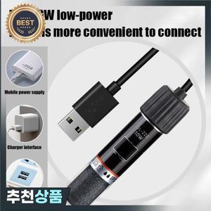 작은 수조용 USB 미니 수족관 가열봉 26 ° C 항온 히터 수중 온도 조절기 10W