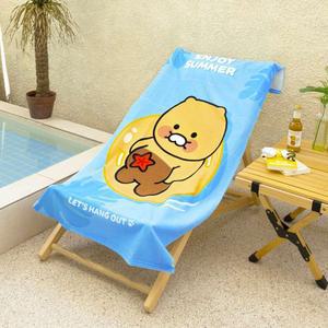 춘식이 비치 타월 둥둥 L 대형 수영장 수건 물놀이 여름 휴대 휴양지