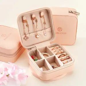 갤러리아 [비앤비골드] 핑크 스퀘어 보석함