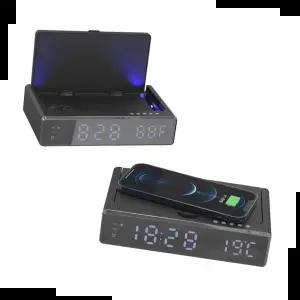 자외선살균기 스마트폰 충전기 겸용 UV 살균기 / 시계 온도계 ORU06