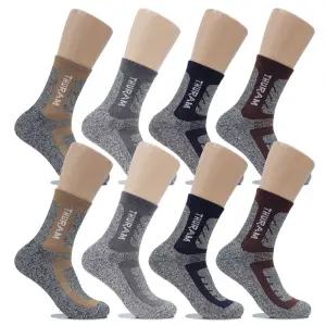 [양말박스]뒤틀림방지 이중쿠션 남자등산양말 중목 8켤레 YB1015