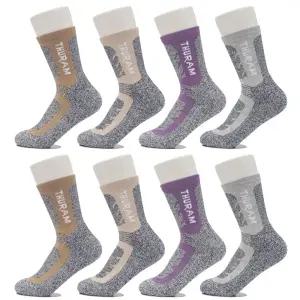 [양말박스]뒤틀림방지 이중쿠션 여자등산양말 중목 8켤레 YB1016