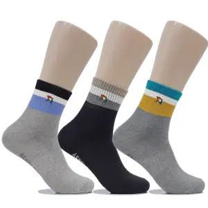 [아놀드파마]아놀드파마 뒤틀림방지 남자캐주얼양말 중목 3켤레 MSP003