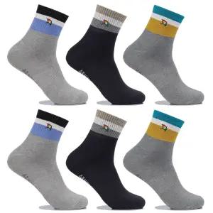 [아놀드파마]아놀드파마 뒤틀림방지 남자캐주얼양말 중목 6켤레 MSP003