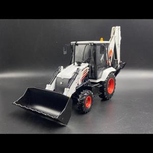 다이캐스트 밥캣 1:25 스케일 B760 양단 작업 스키드 로더 굴삭기 지게차 합금 자동차 모형 수집용 장난감