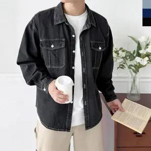 [하프클럽/셀러허브_여성트랜드패션]남자 박시핏 셔츠 여자 재킷 데님 진