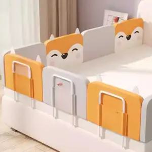 침대 펜스 쿠션 낙상방지 난간 가드 침대가드 50cm 그레이