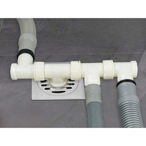 세탁기 배수구 연결캡 2구 배수관 유가 벌레 연결 트랩 덮개 유용한 화장실 건조기