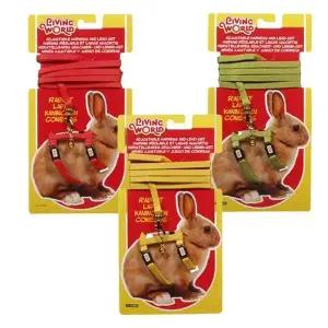 리빙월드 토끼 하네스 리드줄세트 착용감 야외활동 애완토끼