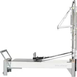 타워와 매트가 있는 밸런스 바디 브라보 리포머 스튜디오 및 홈 운동을 위한 필라테스 기구 도브