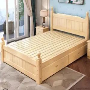 편백나무 침대프레임 평상형 매트리스 수납 저상형 깔판 통원목 호텔식