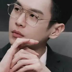 [키린] 레트로 실버 메탈 잠자리 패션 안경테