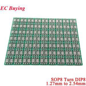 50pcs5pc SMD-DIP 핀 어댑터 TSSOP8 SOP8-DIP8 PCB 전송 보드 IC  플레이트 2.54mm 0.65mm 1.27mm 피치