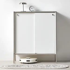 지베스 시엘 800 도어 미드센츄리 슬라이딩 슬림 틈새 수납장