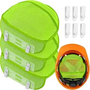 하드햇 삽입 스웨트밴드 라이너 쿨링 땀 흡수기 세척 가능 안전 패딩 부드러운 모발 보호기 헬멧 재사용