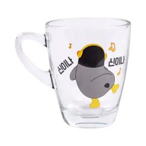 [보리보리/릴팡]릴팡 펭수 투명핸들글라스컵(신이나)/PS6552