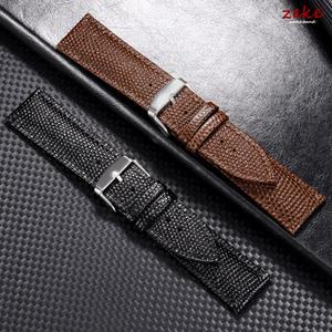 도마뱀 무늬 천연 가죽 시계줄 14mm 16mm 18mm 19mm 20mm 남녀 22mm 시계 팔찌 교체용 액세서리 21mm 벨트
