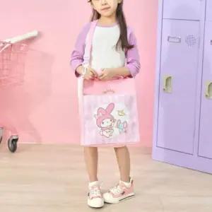 ( )초등 학생 학원가방 마이멜로디 사각 손잡이 보조 가방 크로스백 신발주머니