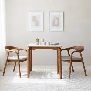 [텐스페이스]보루네오 포세린A 세라믹 800식탁세트(의자2개) BTR6020R (착불)