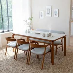 [텐스페이스]보루네오 포세린A 세라믹 1800식탁세트(의자3개+벤치1개) BTR6024R (착불)