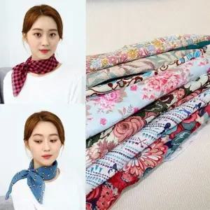 PA 등산 머플러 스카프 손수건 사각 단체선물 두건 순면 봄 나들이