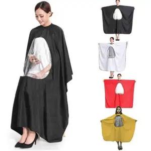 [하프클럽/]스마트폰 미용 가운 방수 이발보 케이프 헤어랩 편리한 미용기