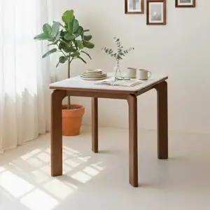 [텐스페이스]보루네오 라운딩 세라믹식탁 800테이블 단독 BTR6009R (착불)