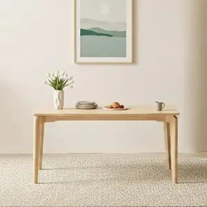 [텐스페이스]보루네오 낮은 1400원목 식탁 테이블 단독 BTR6041R (착불)