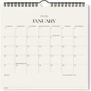 조섬 월 캘린더 2026 지금부터 2026년 12월까지 가정과 사무실을 위한 월간 11x8.5인치 간편한 계획 연말