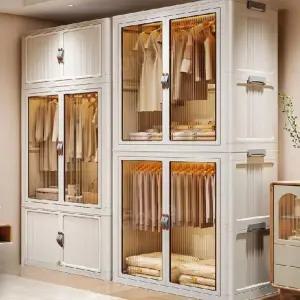 비키니옷장 드레스룸 커버형 간이 조립식 이불장