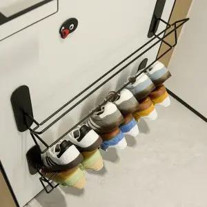 자석 신발 걸이 현관 출입문 실내화 수납 신발장 수납 복도 벽걸이 무타공