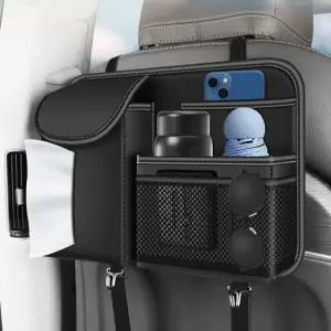 차량포켓 뒷자석 가죽 수납 시트백 차량용 뒷자리 정리 수납함