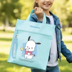 ( )초등 학생 학원가방 포차코 사각 손잡이 보조 가방 크로스백 신발주머니