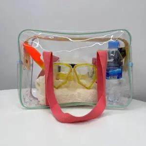 ( )투명 PVC 물놀이 수영 가방 대형 목욕 수영장 샤워