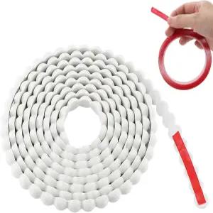 유연한 필 앤 스틱 월 트림 10피트 자체 접착 진주 구슬 몰딩 - 백스플래시 미러 캐비닛 액자 및 홈 데코를