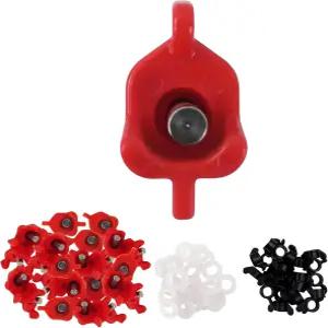 Bonchoice 20pcs 수평 치킨 워터 니플 자동 가금류 급수 키트 드링커 40개의 잔해 개스킷 및 20개의 윙