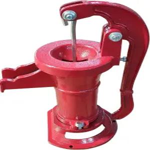 HFS(R) 수동 피처 펌프 25 FT Max. 가정용 마당용 정원용 농장용 연못용 레드 주철 들어 올리기