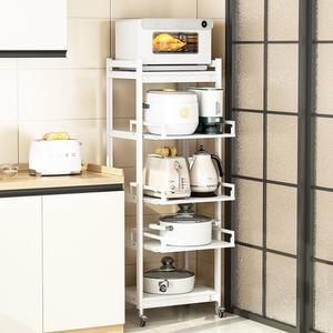 냄비슬라이딩선반 밥솥 3단 틈새 정리 수납장 철제 3층 냄비