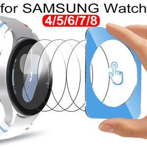 삼성 갤럭시 워치 8 7 40mm 44mm 강화유리 스크린 보호필름 4 호환, 워치6 간편 워치5 부착 1-4개, 워치7