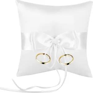 수니콘 링 베어러 베개 15 * 15cm 웨딩 쿠션 사랑스러운 버드 보크노트 포켓 홀더 파티 장식용