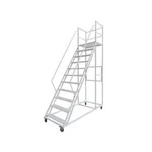 계단식 철제 이동식 사다리 스텐 안전발판 안전 난간