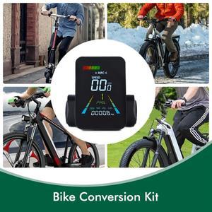 F3 전기 자전거 NFC LCD 디스플레이 속도계 UART 인터페이스 24V/36V/48V/60V 스쿠터 미터 애니메이션 컬러